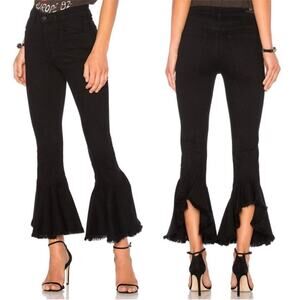 Citizens of Humanity Drew High Rise crop flare jeans in Soirée black size 27